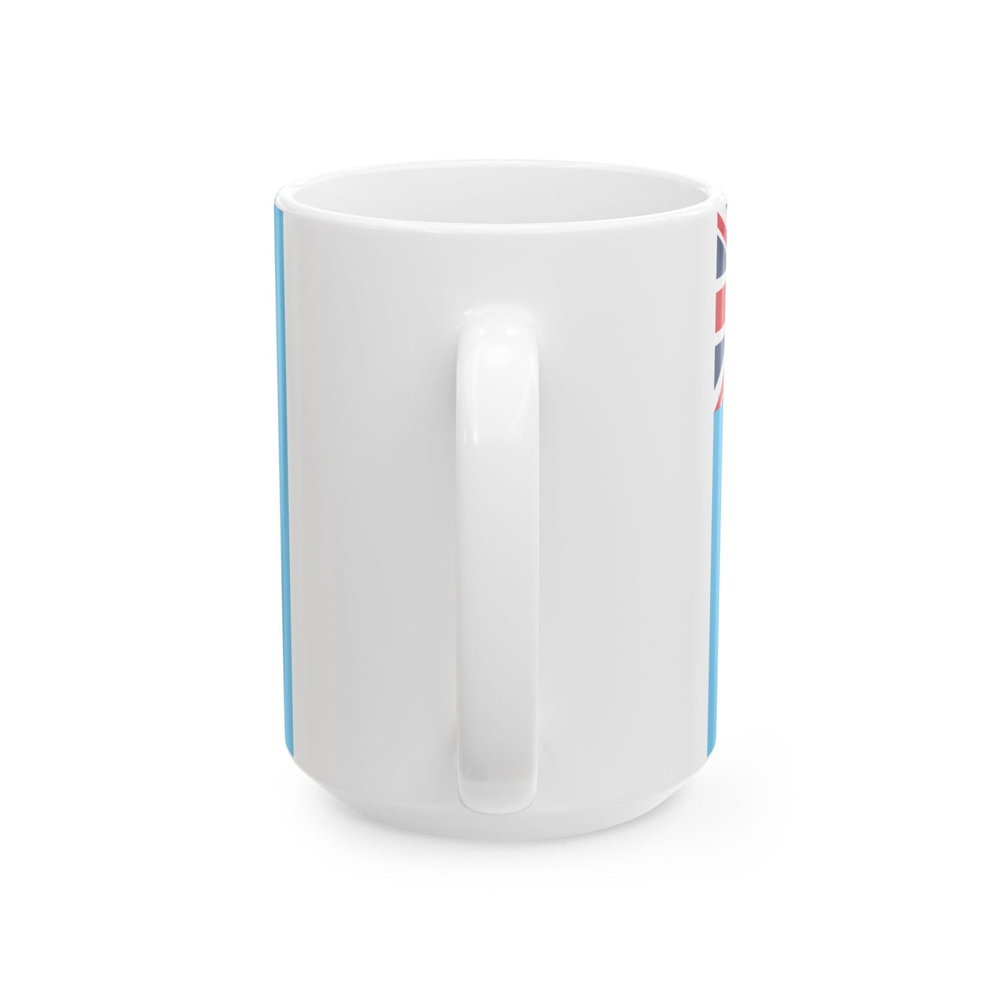 Flag of Fiji Coat of arms small (Fiji) White Coffee Mug-Go Mug Yourself