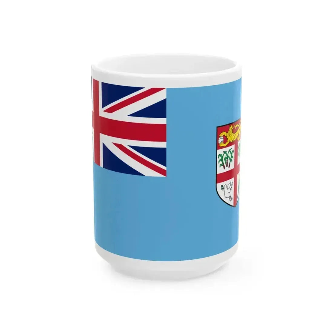 Flag of Fiji (Fiji) White Coffee Mug 15oz - Go Mug Yourself