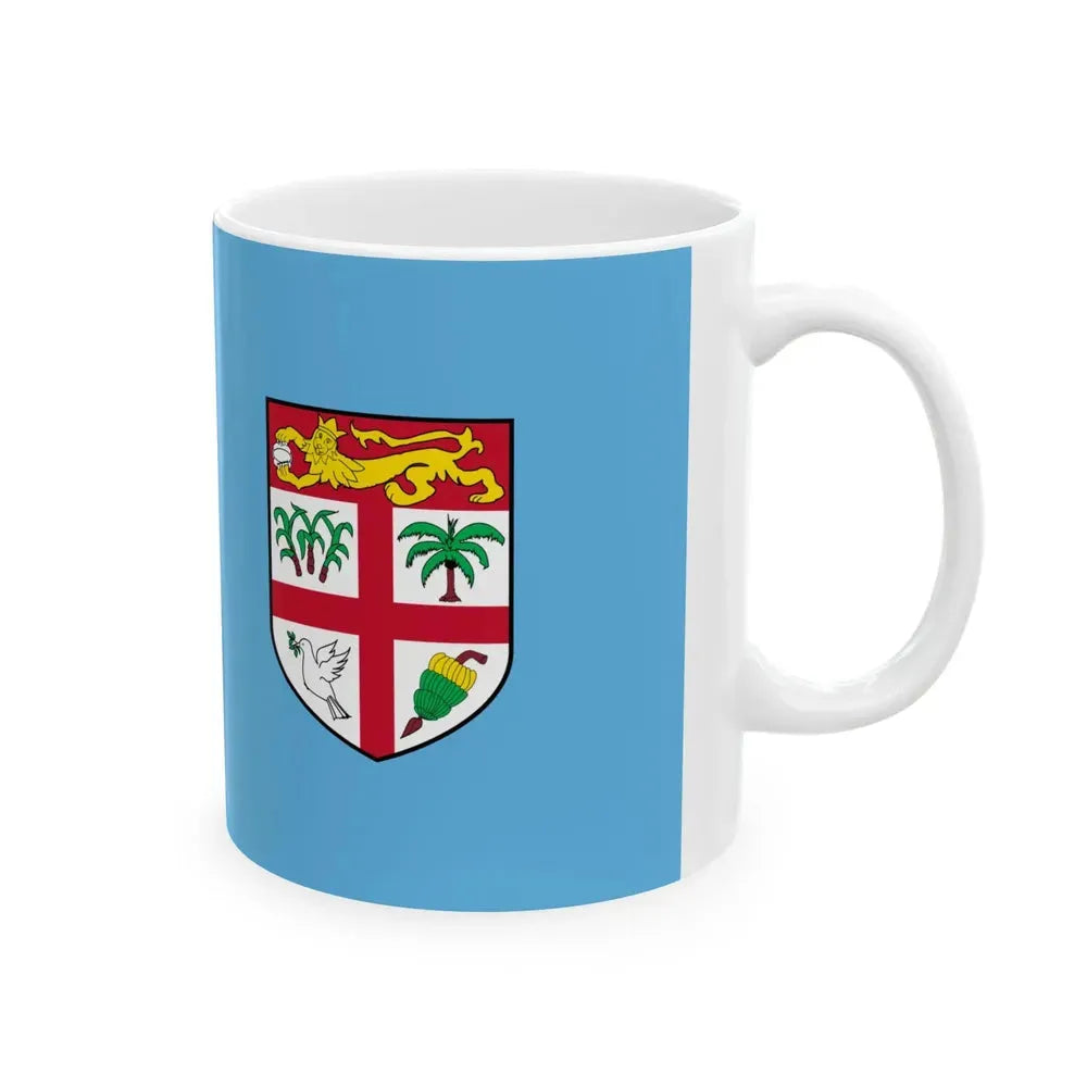 Flag of Fiji (Fiji) White Coffee Mug - Go Mug Yourself