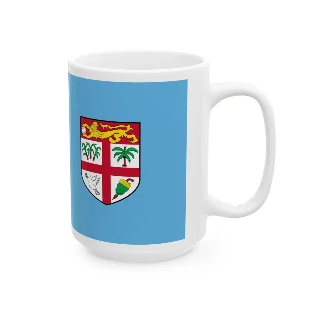 Flag of Fiji (Fiji) White Coffee Mug - Go Mug Yourself