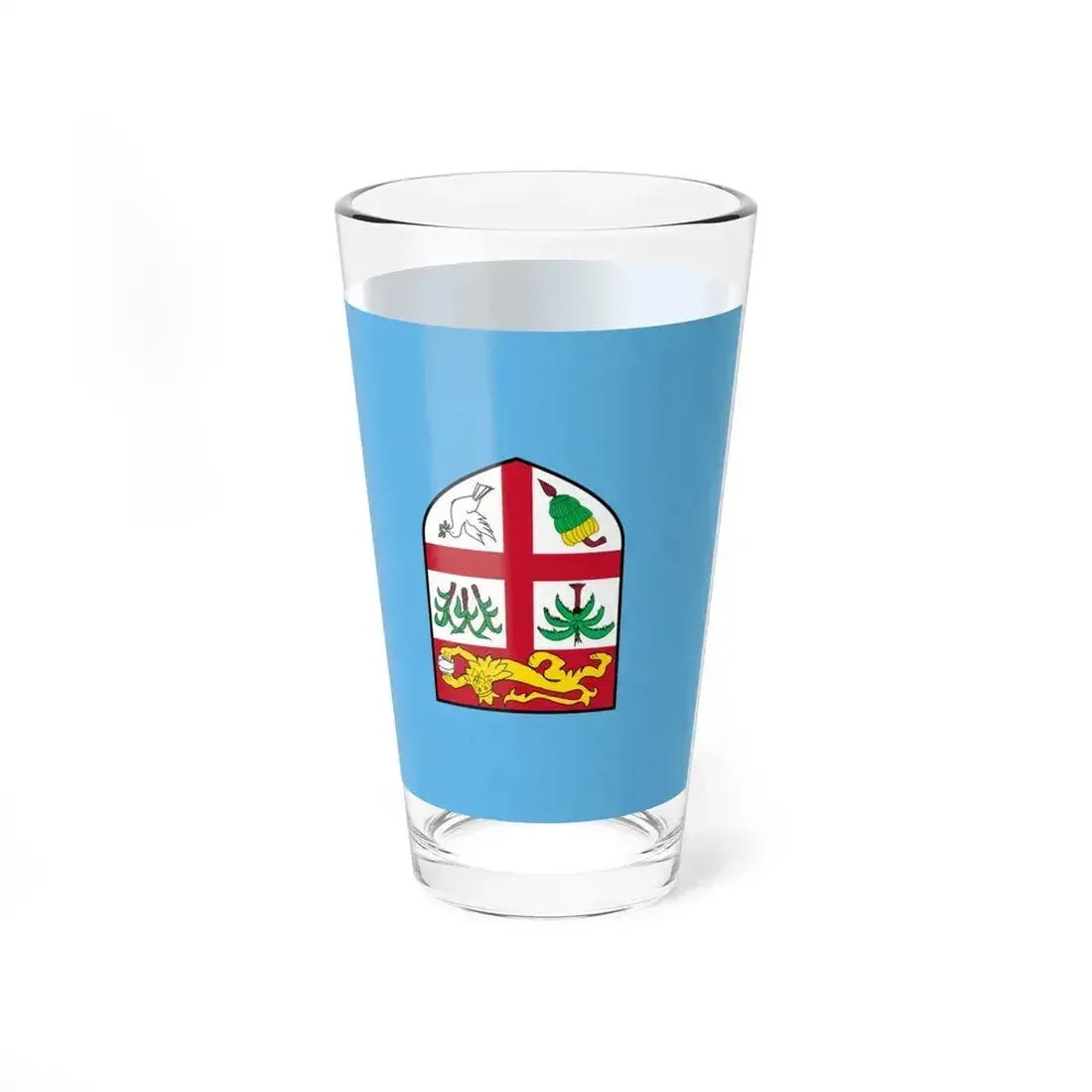 Flag of Fiji upside down (Fiji) Pint Glass 16oz - Go Mug Yourself