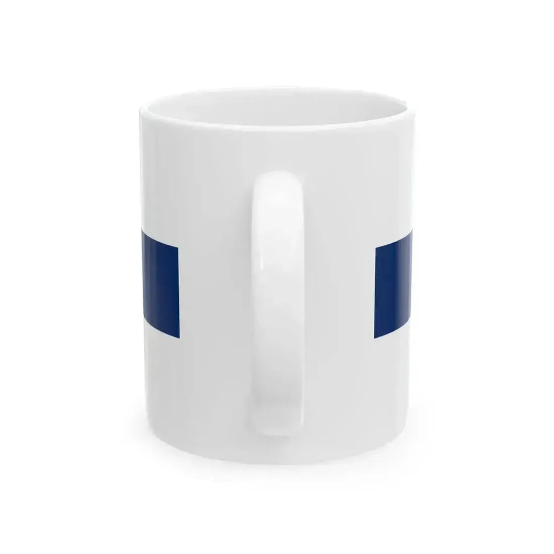 Flag of Finland 1-2 (Finland) White Coffee Mug - Go Mug Yourself
