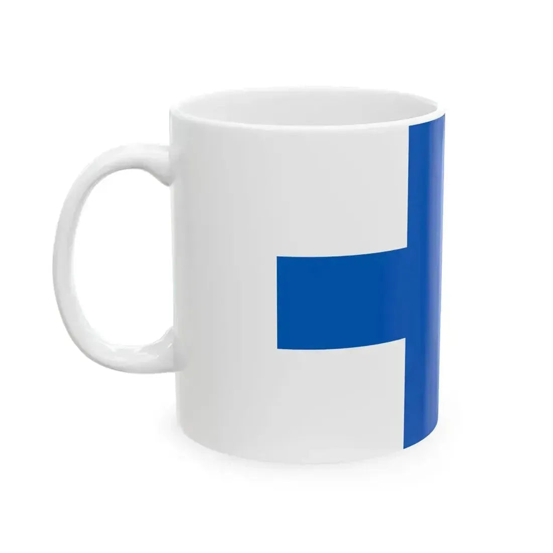 Flag of Finland 1918-1920 3-2 (Finland) White Coffee Mug - Go Mug Yourself