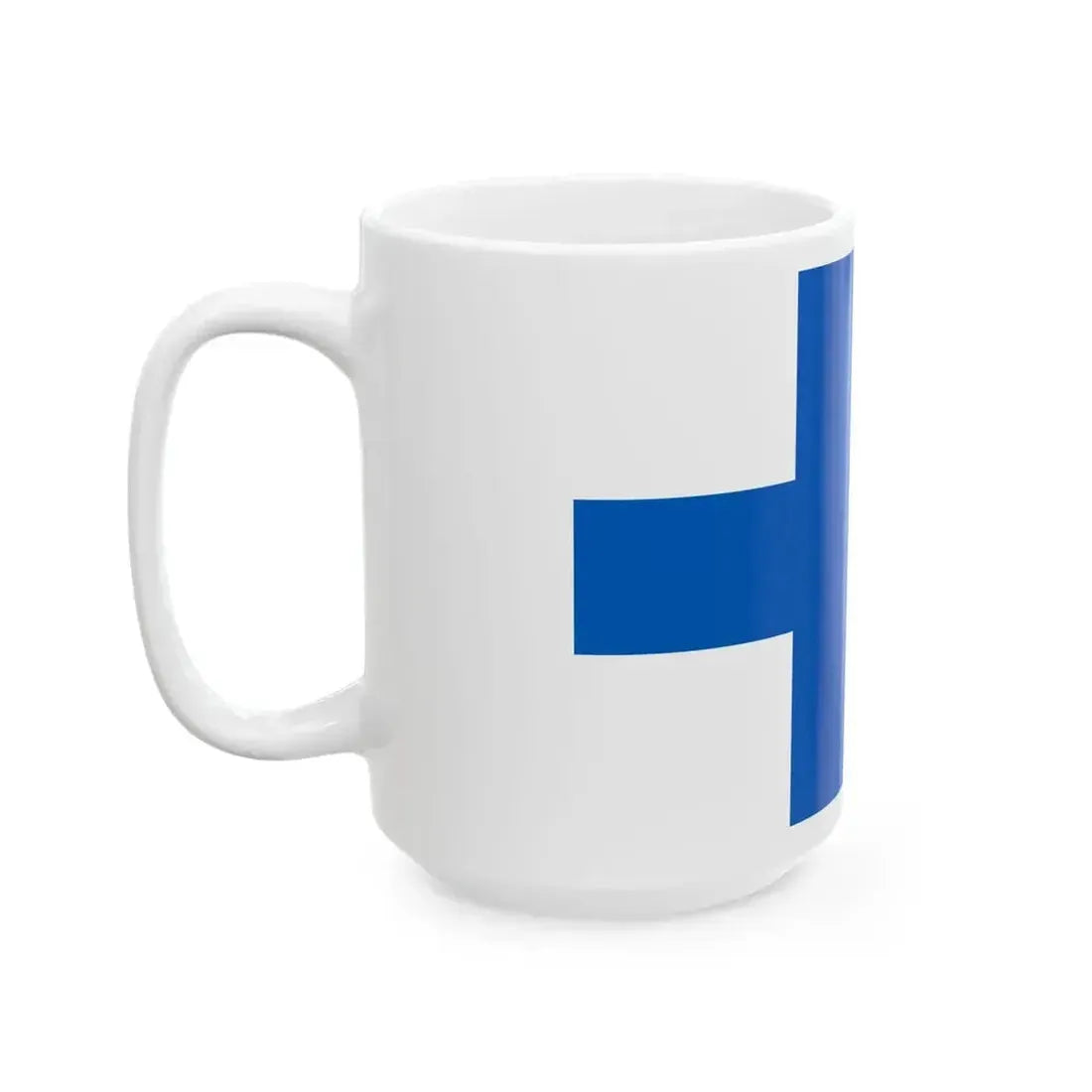 Flag of Finland 1918-1920 3-2 (Finland) White Coffee Mug - Go Mug Yourself