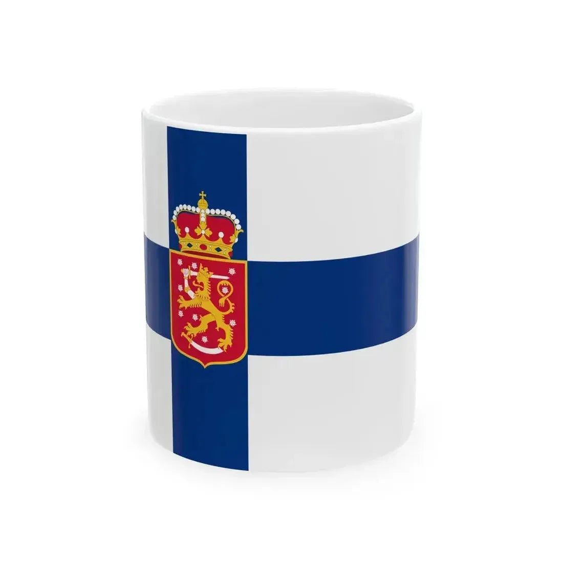 Flag of Finland 1918-1920 (Finland) White Coffee Mug 11oz - Go Mug Yourself