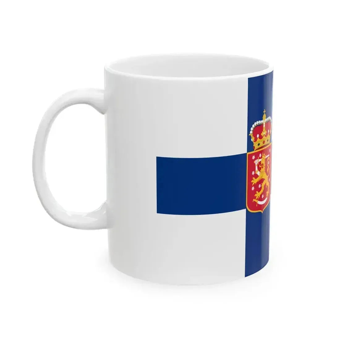 Flag of Finland 1918-1920 (Finland) White Coffee Mug - Go Mug Yourself