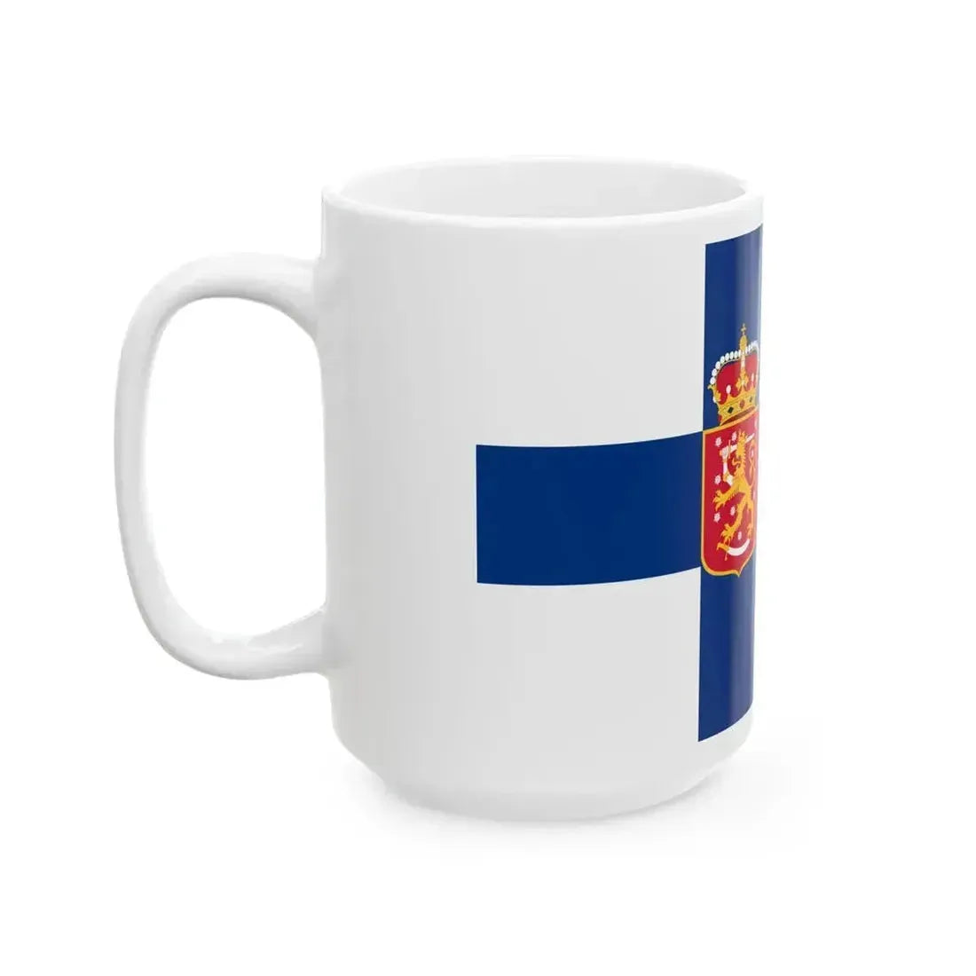 Flag of Finland 1918-1920 (Finland) White Coffee Mug - Go Mug Yourself