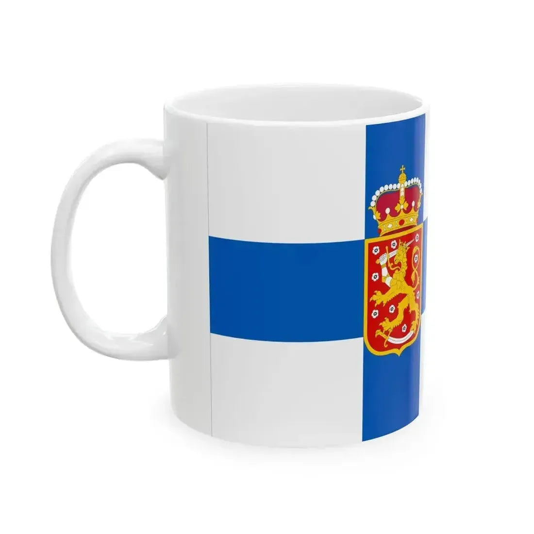 Flag of Finland 1918-1920 Military (Finland) White Coffee Mug - Go Mug Yourself