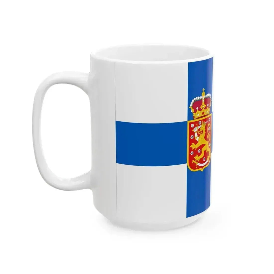 Flag of Finland 1918-1920 Military (Finland) White Coffee Mug - Go Mug Yourself