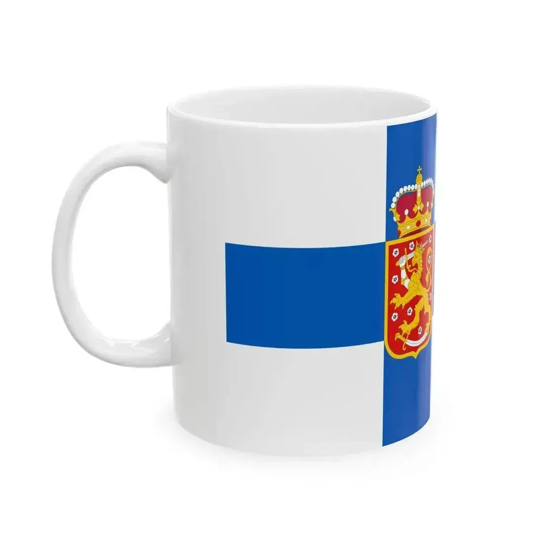 Flag of Finland 1918-1920 State (Finland) White Coffee Mug - Go Mug Yourself