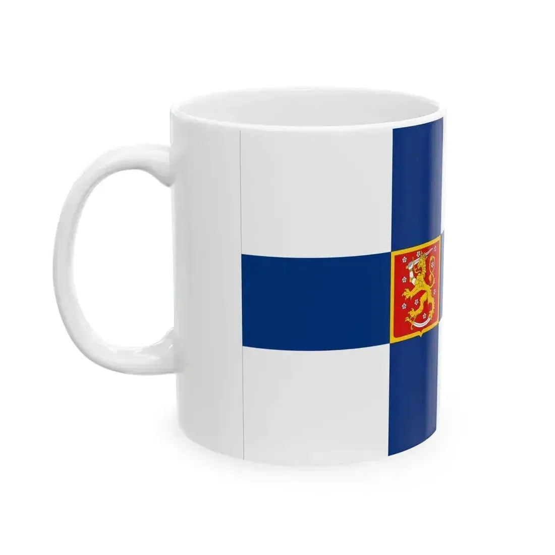 Flag of Finland 1920-1978 Military (Finland) White Coffee Mug - Go Mug Yourself