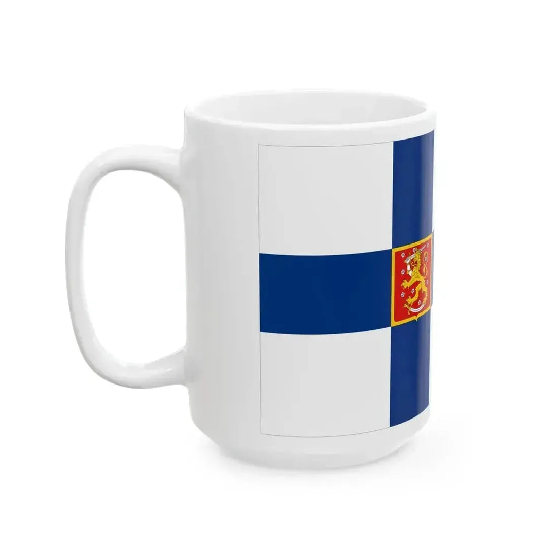 Flag of Finland 1920-1978 Military (Finland) White Coffee Mug - Go Mug Yourself