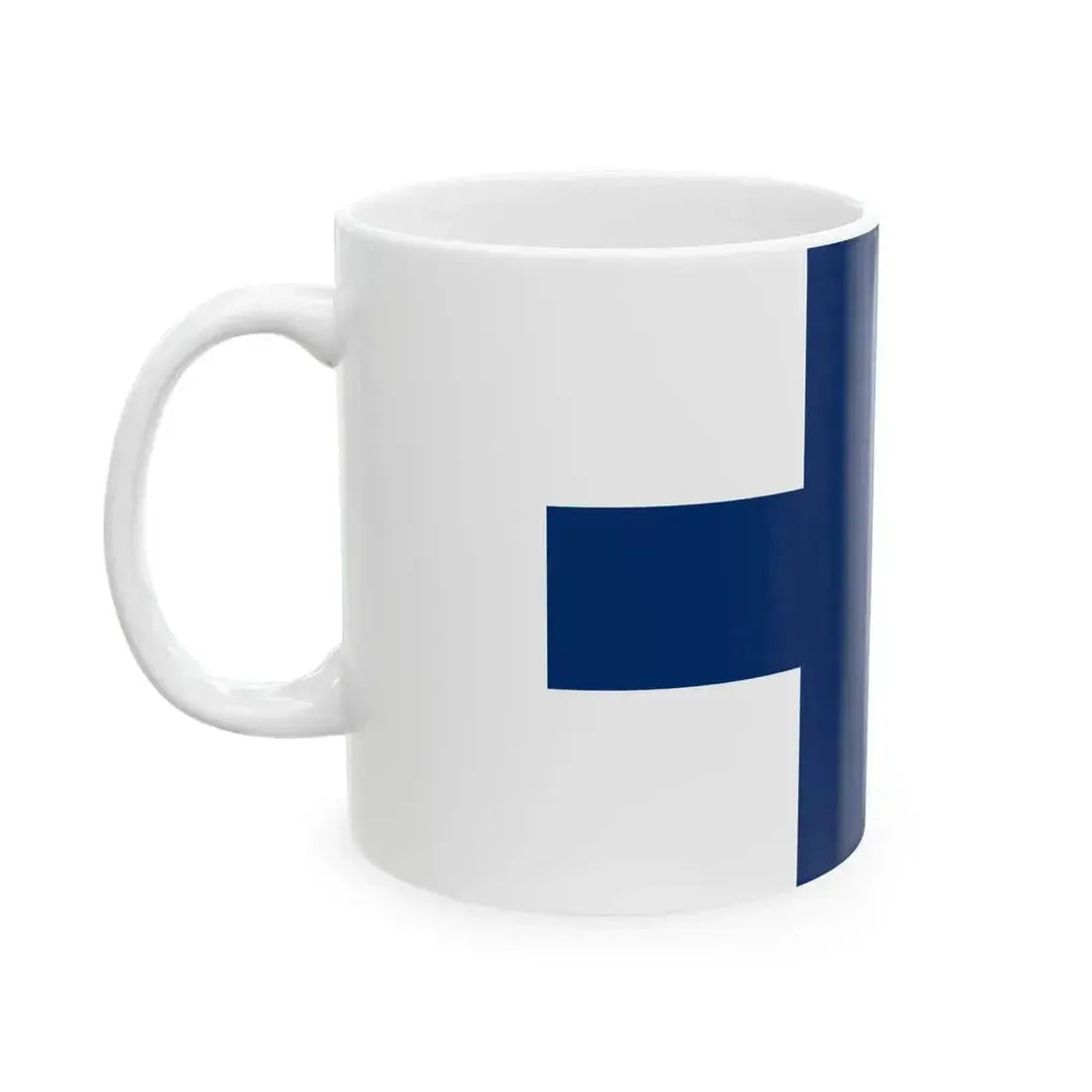 Flag of Finland 3-2 (Finland) White Coffee Mug - Go Mug Yourself