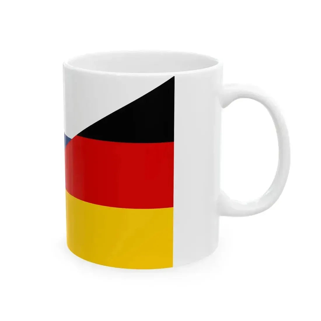 Flag of Finland and Germany (Finland) White Coffee Mug - Go Mug Yourself