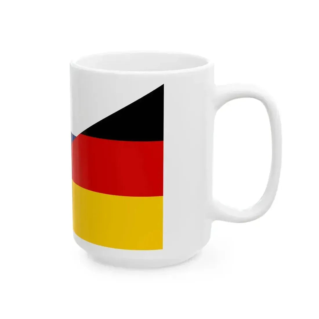Flag of Finland and Germany (Finland) White Coffee Mug - Go Mug Yourself