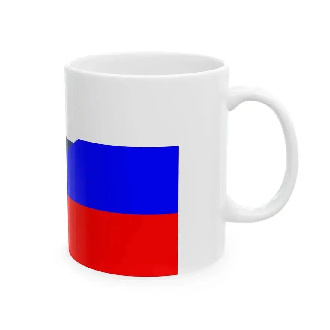 Flag of Finland and Russia (Finland) White Coffee Mug - Go Mug Yourself