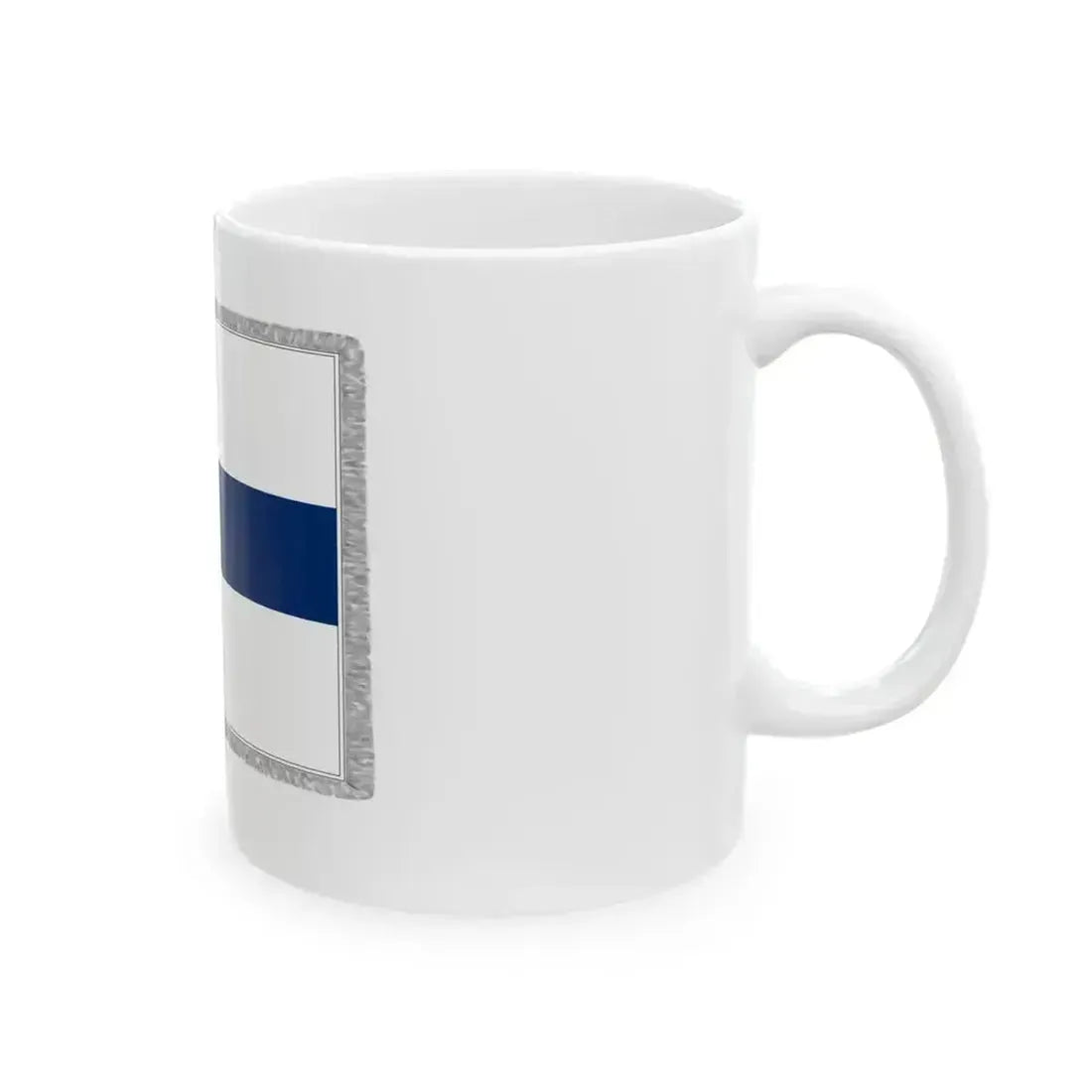 Flag of Finland parade (Finland) White Coffee Mug - Go Mug Yourself