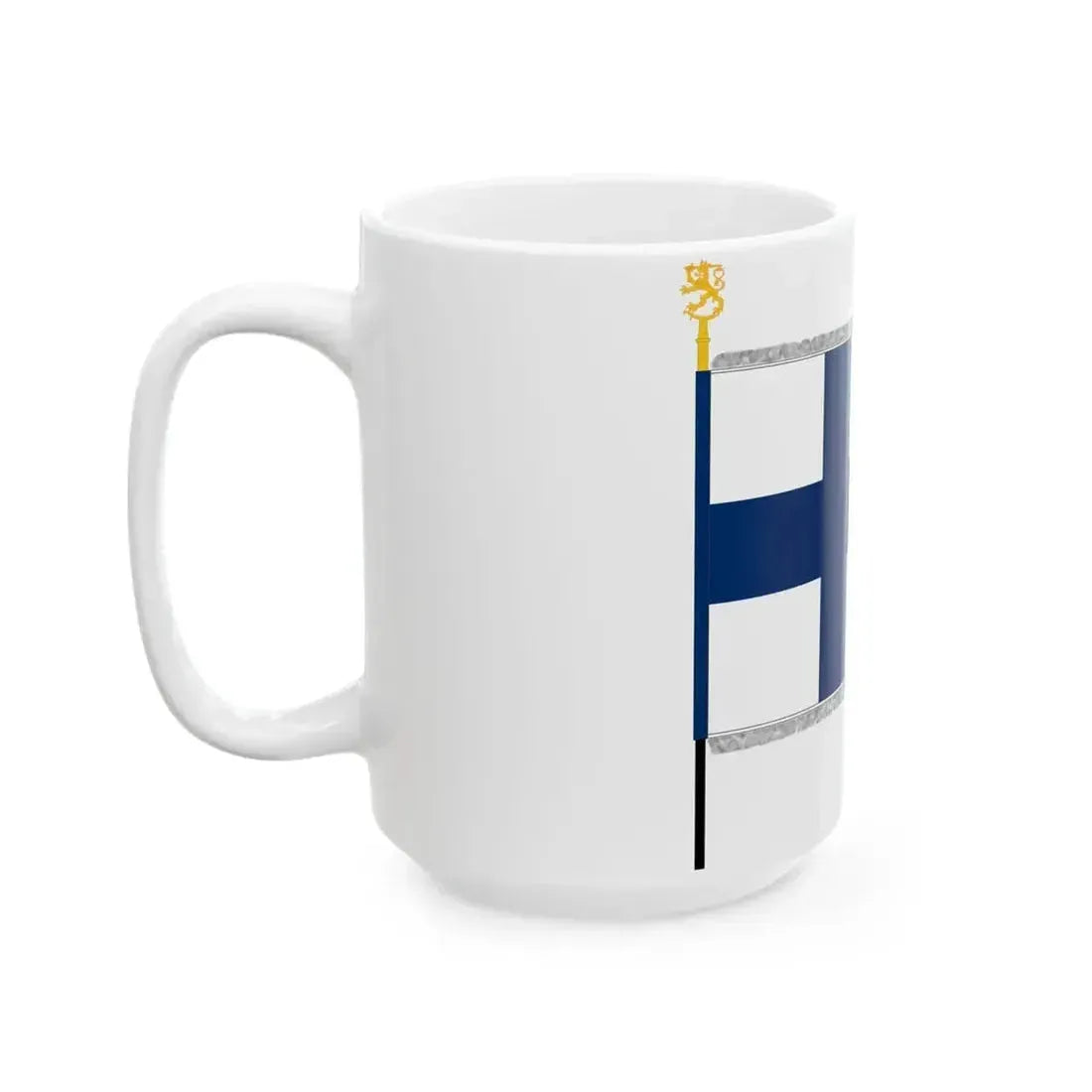 Flag of Finland parade (Finland) White Coffee Mug - Go Mug Yourself