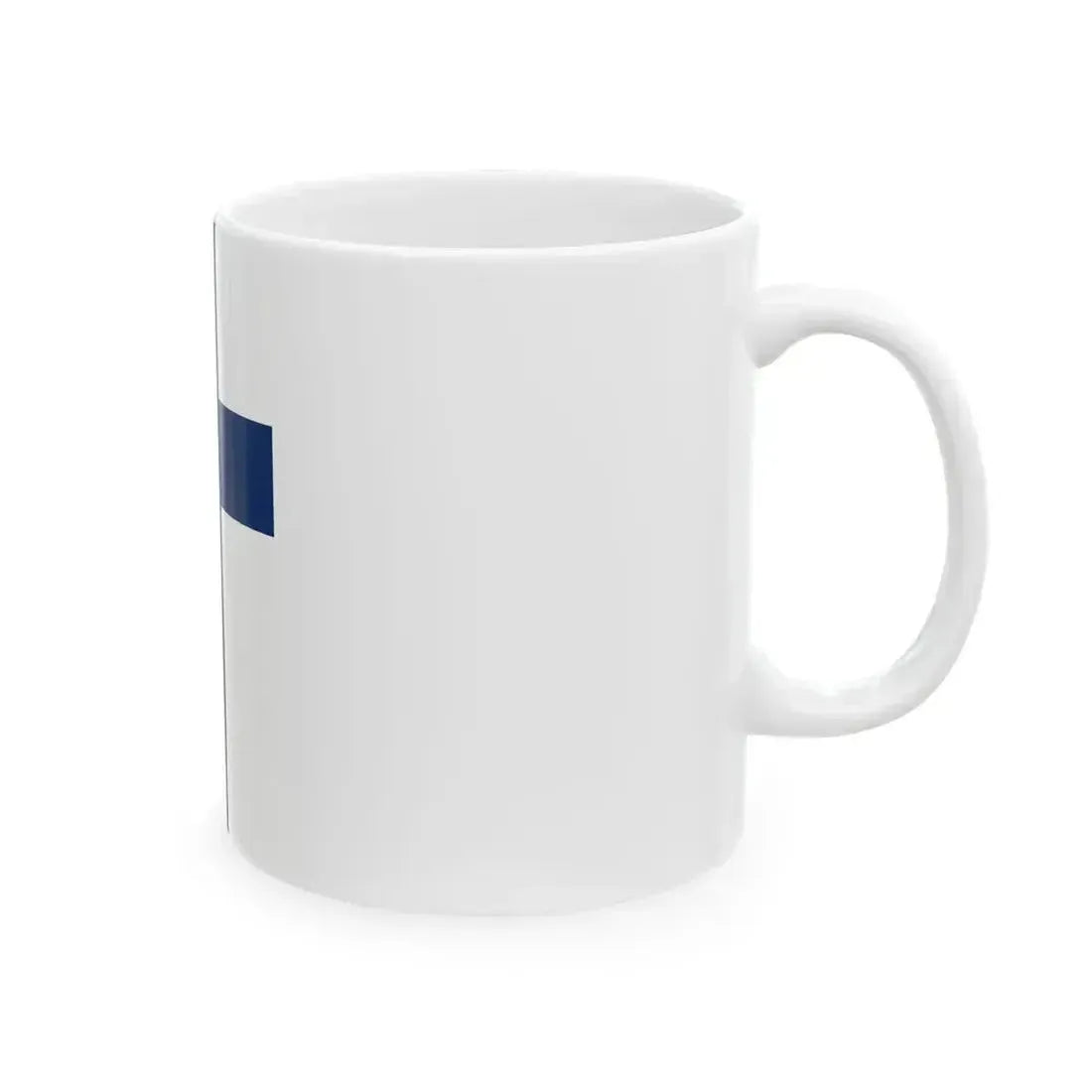 Flag of Finland vertical (Finland) White Coffee Mug - Go Mug Yourself