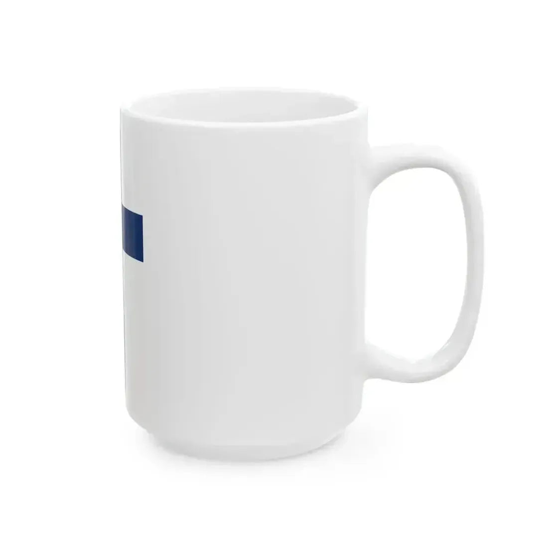 Flag of Finland vertical (Finland) White Coffee Mug - Go Mug Yourself