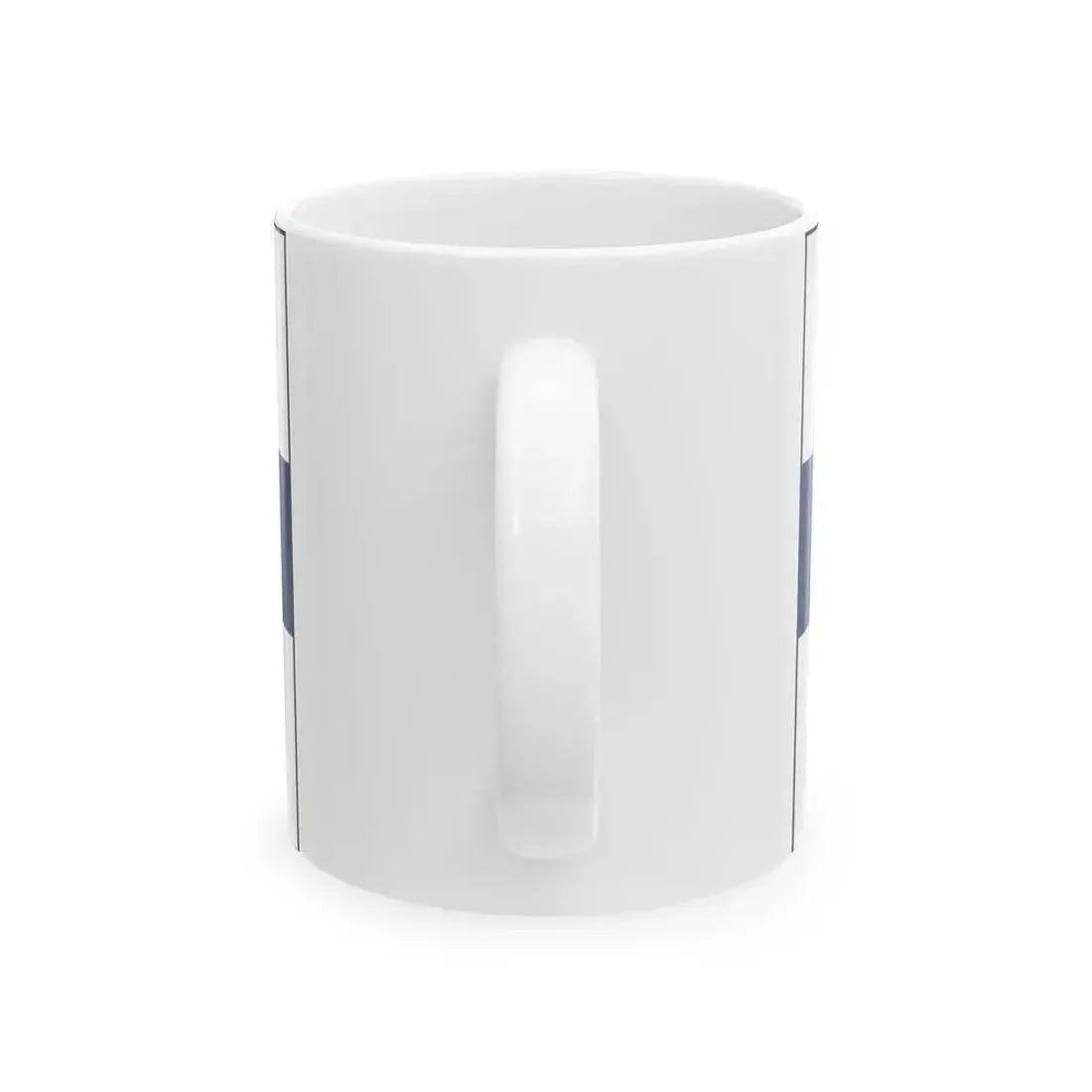 Flag of Finland with border (Finland) White Coffee Mug - Go Mug Yourself