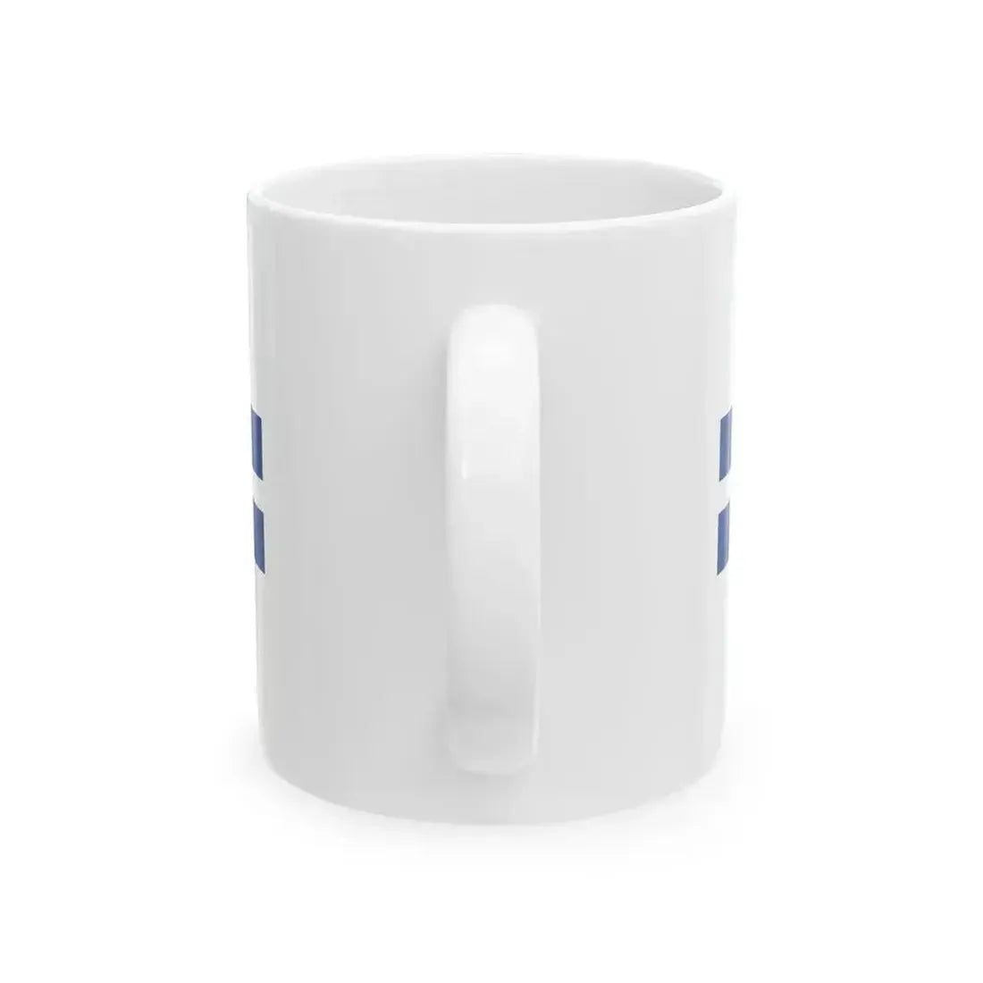Flag of Finnish yacht clubs alternative (Finland) White Coffee Mug - Go Mug Yourself