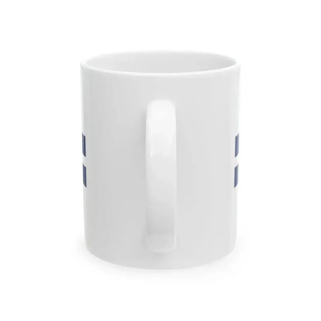 Flag of Finnish yacht clubs (Finland) White Coffee Mug - Go Mug Yourself