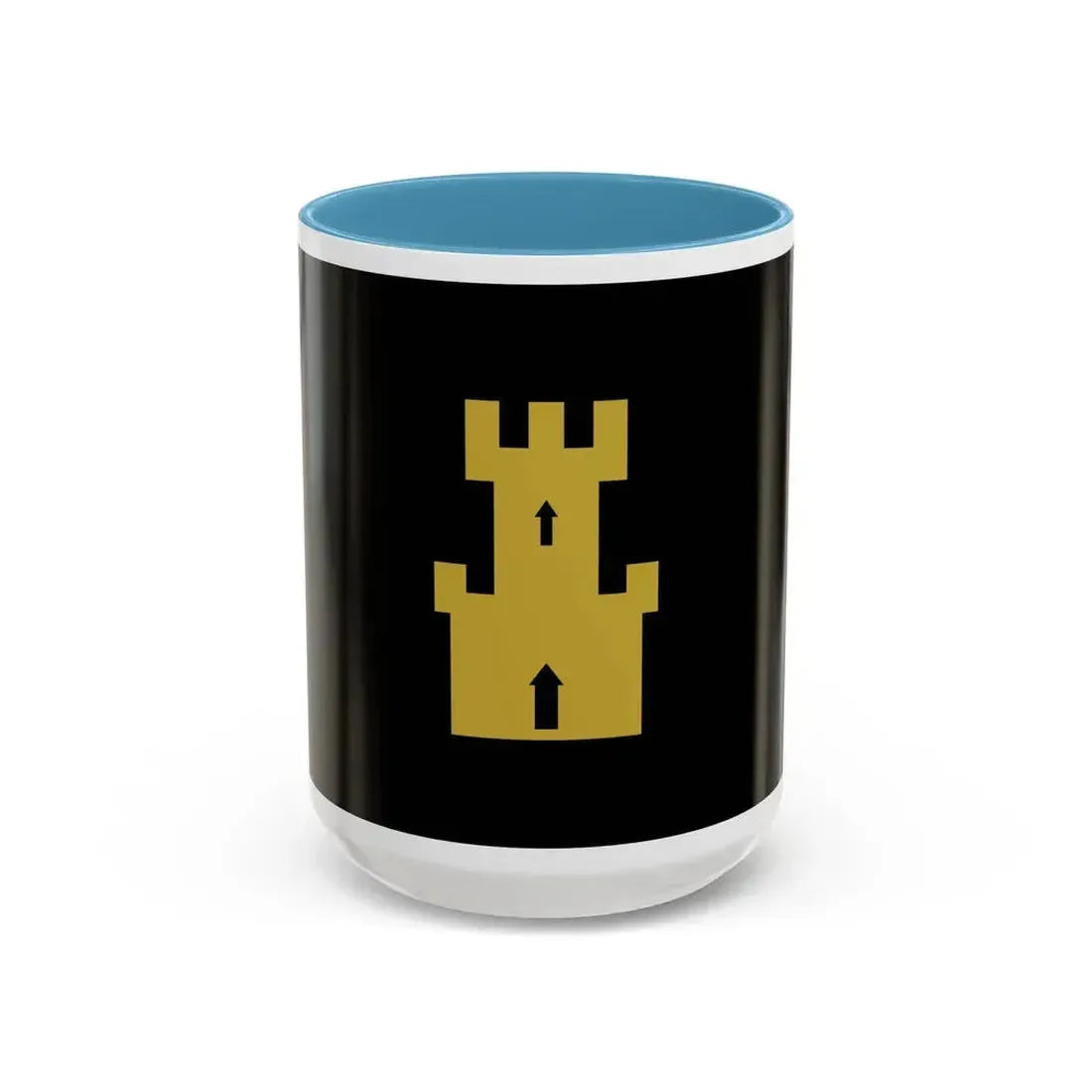 Flag of Finnmark Norway - Accent Coffee Mug 15oz Light Blue - Go Mug Yourself