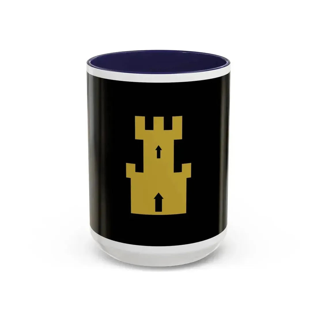 Flag of Finnmark Norway - Accent Coffee Mug 15oz Navy - Go Mug Yourself