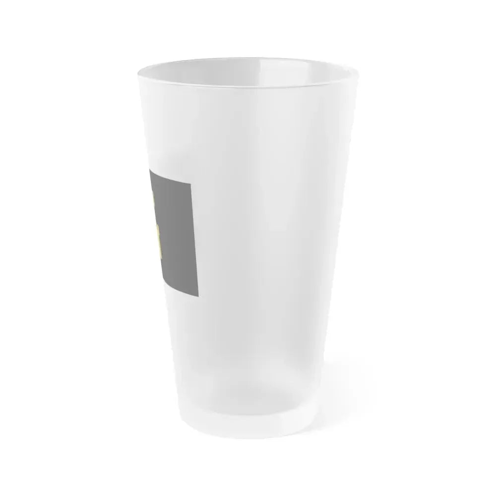 Flag of Finnmark Norway - Frosted Pint Glass 16oz - Go Mug Yourself