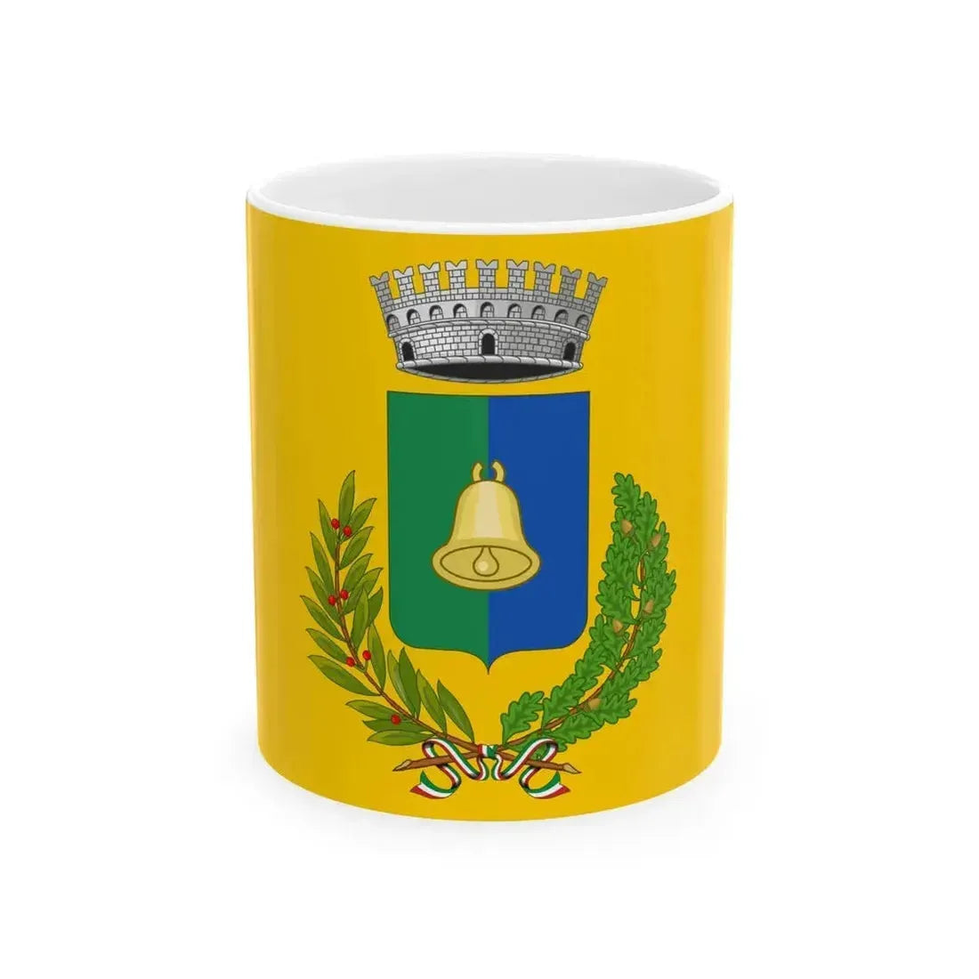 Flag of Fiscaglia (Italy) White Coffee Mug 11oz - Go Mug Yourself