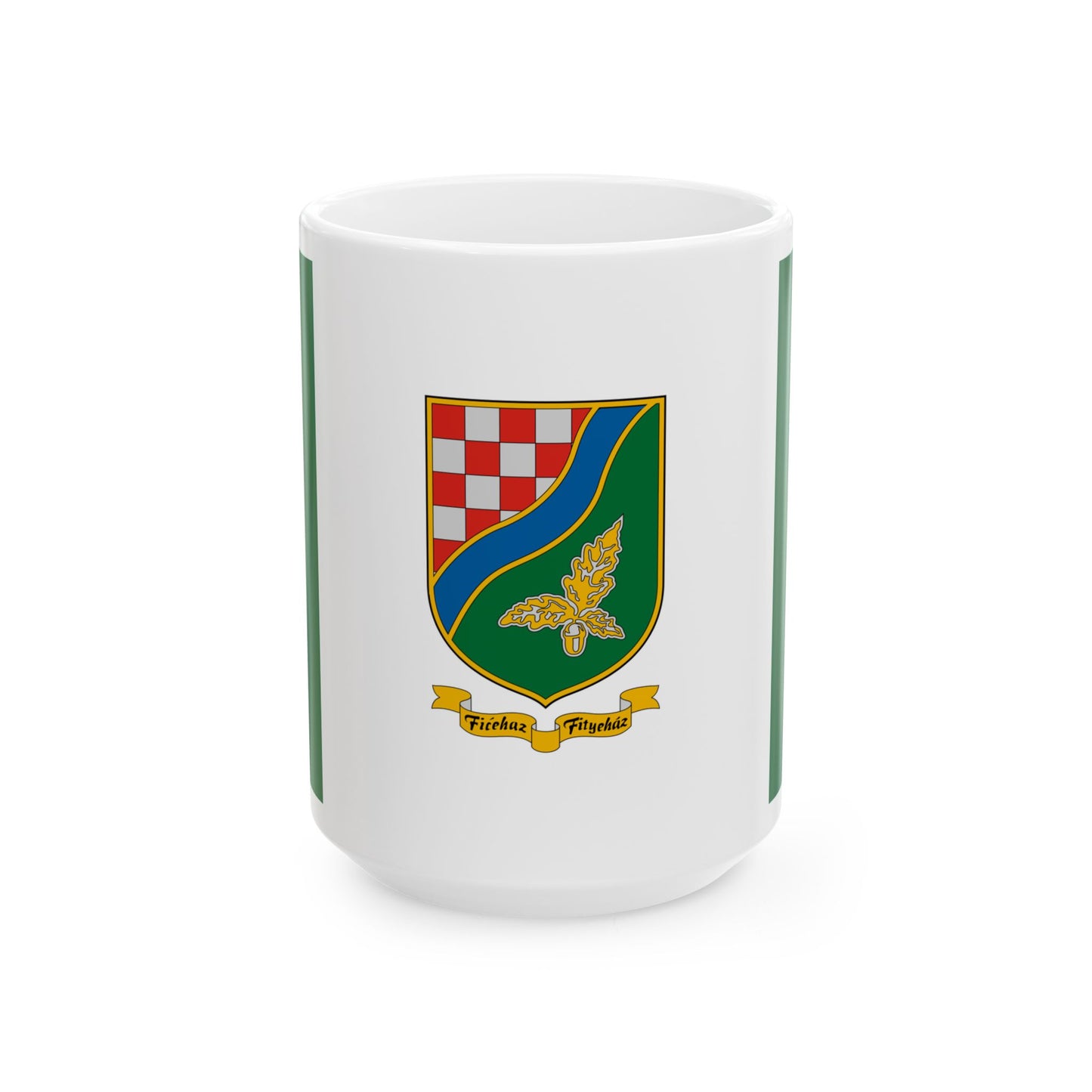 Flag of Fityehaz (Hungary) White Coffee Mug-15oz-Go Mug Yourself