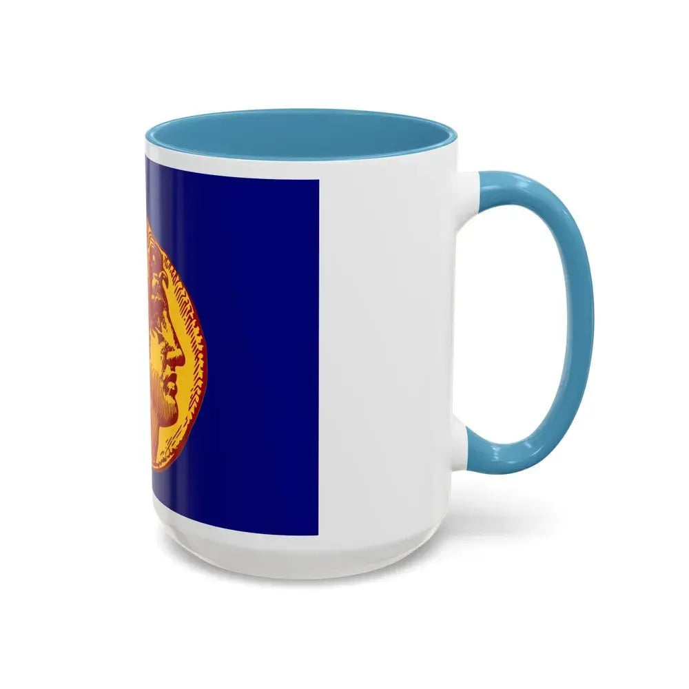 Flag of Flag of Thessaloniki Greece - Accent Coffee Mug - Go Mug Yourself
