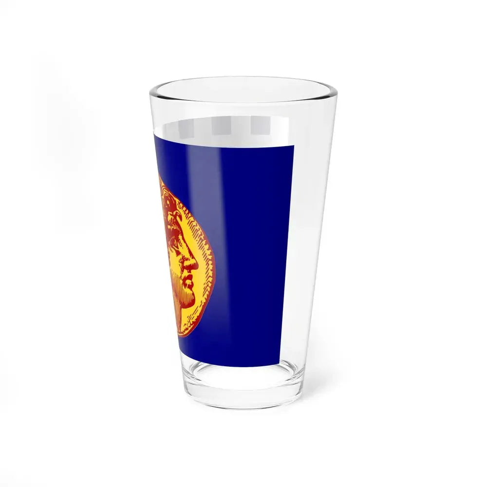 Flag of Flag of Thessaloniki Greece - Pint Glass 16oz - Go Mug Yourself