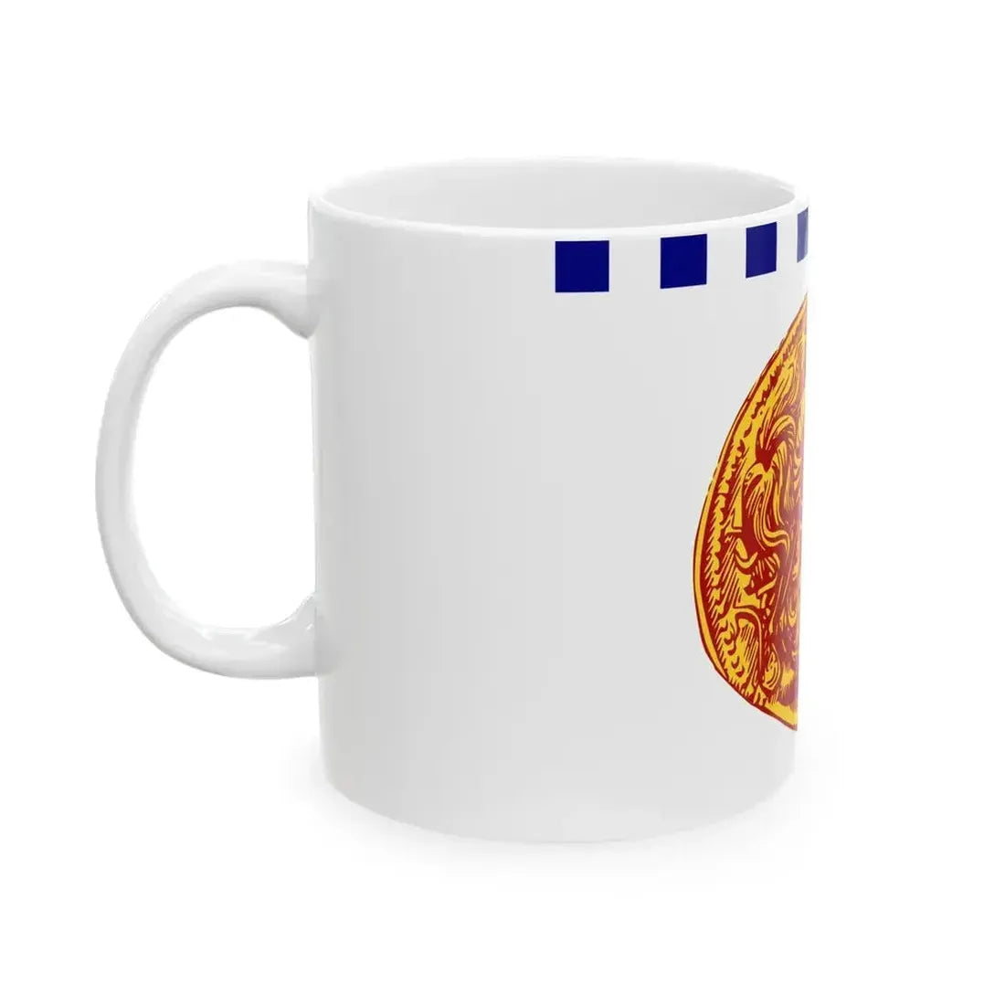 Flag of Flag of Thessaloniki Greece - White Coffee Mug - Go Mug Yourself