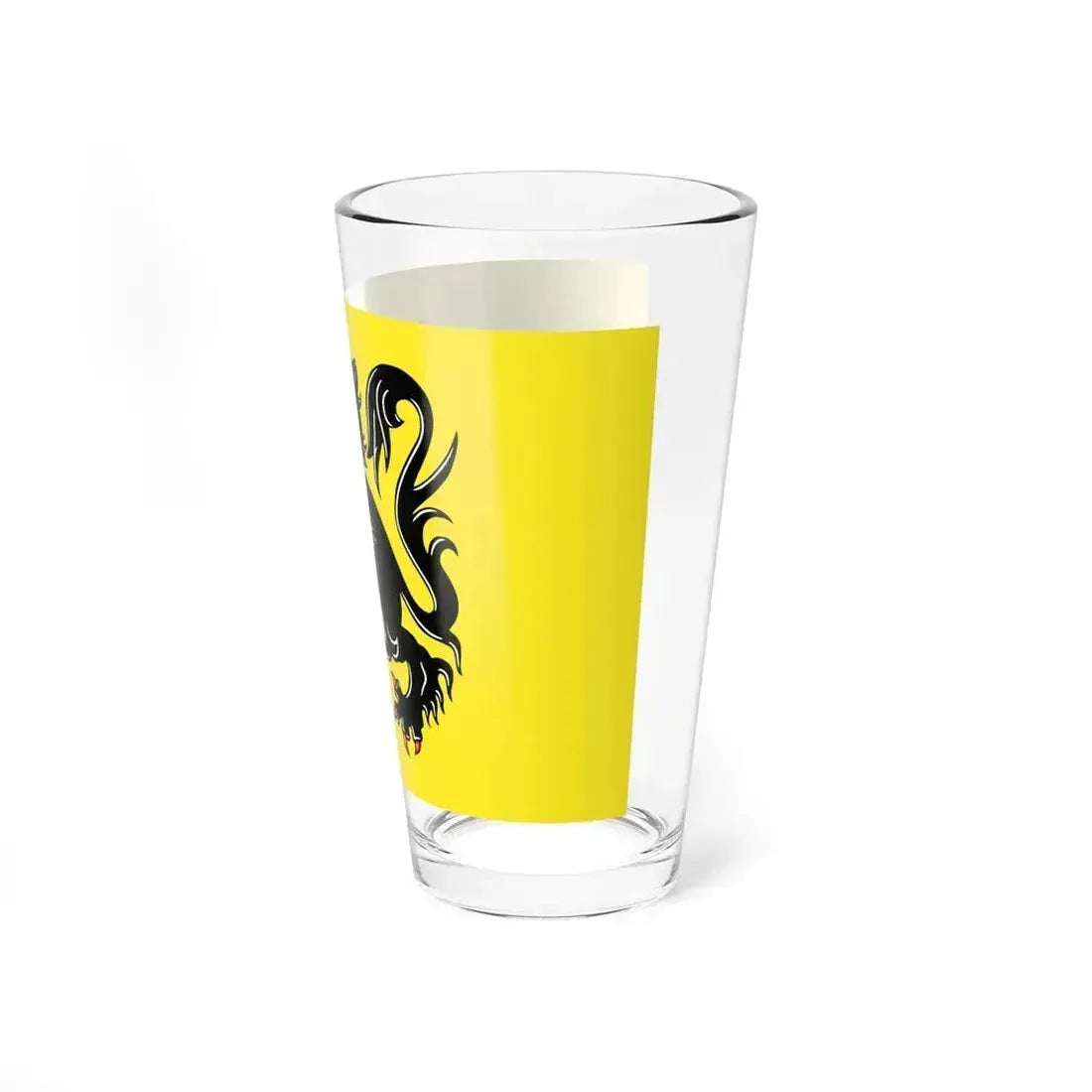 Flag of Flanders the Flemish Community and the Flemish Region Belgium - Pint Glass 16oz - Go Mug Yourself