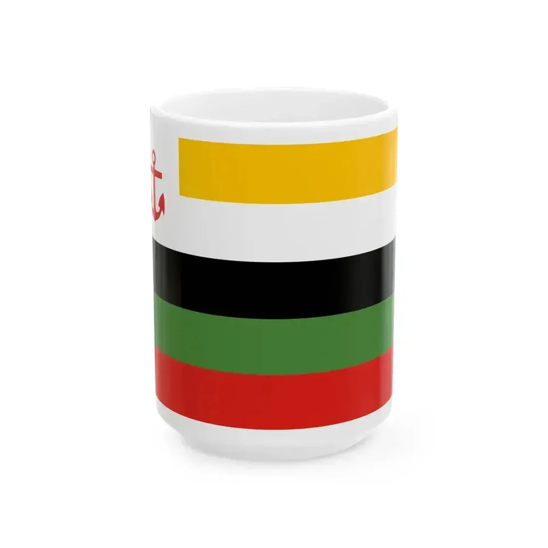 Flag of Fleet Commander of the Beiyang Fleet (China) White Coffee Mug 15oz - Go Mug Yourself
