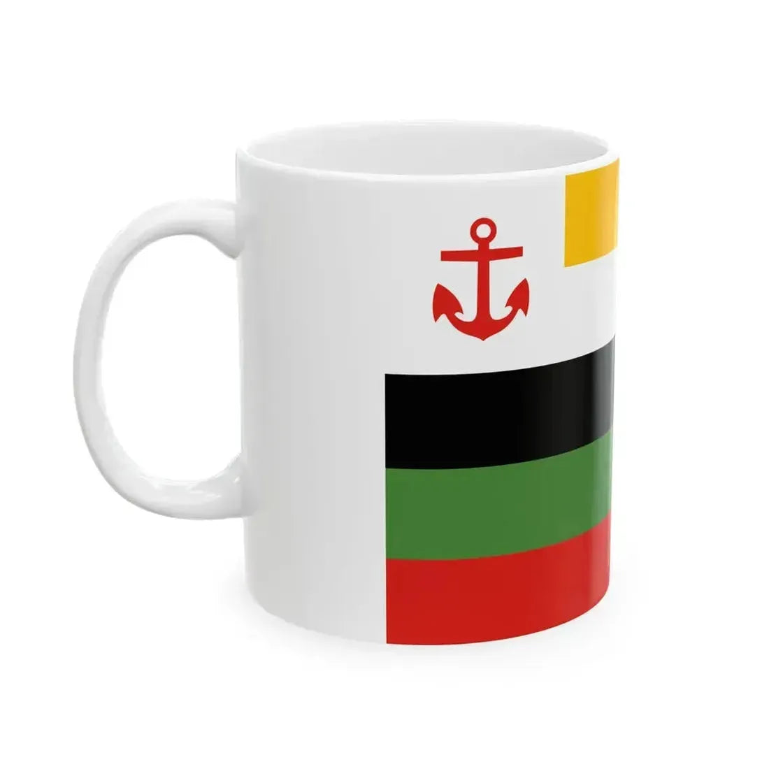 Flag of Fleet Commander of the Beiyang Fleet (China) White Coffee Mug - Go Mug Yourself