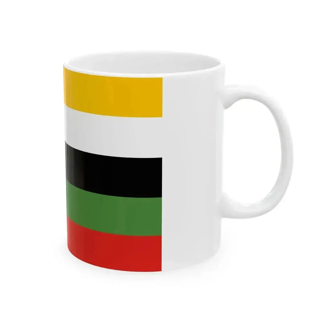 Flag of Fleet Commander of the Beiyang Fleet (China) White Coffee Mug - Go Mug Yourself