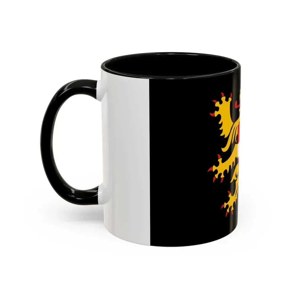Flag of Flemish Brabant Belgium - Accent Coffee Mug - Go Mug Yourself