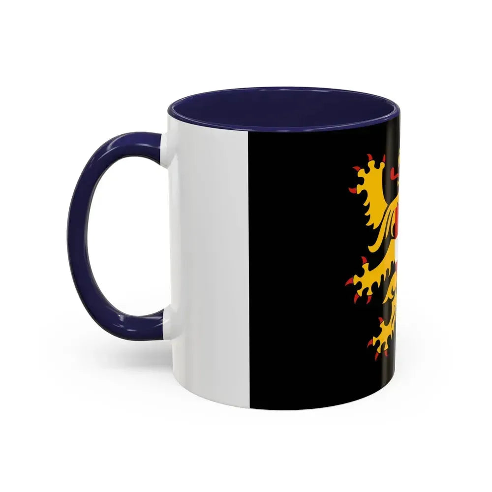 Flag of Flemish Brabant Belgium - Accent Coffee Mug - Go Mug Yourself