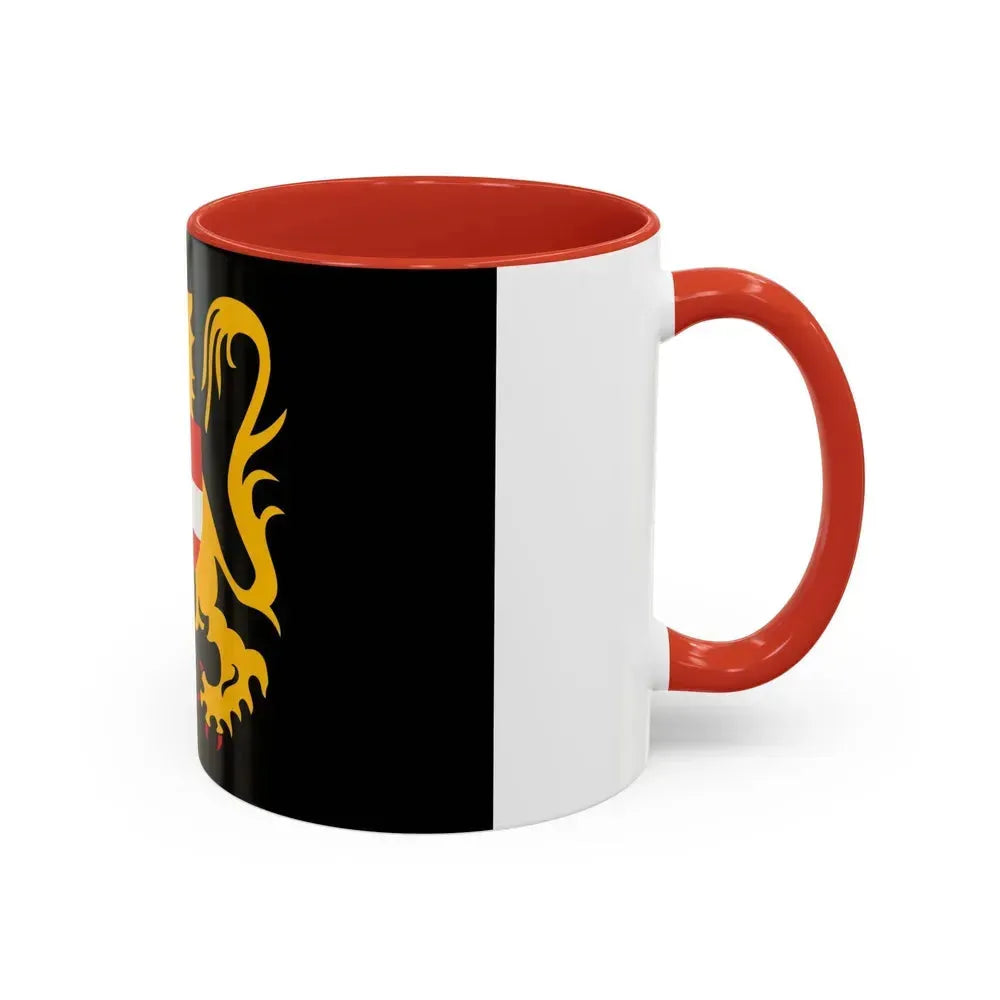Flag of Flemish Brabant Belgium - Accent Coffee Mug - Go Mug Yourself