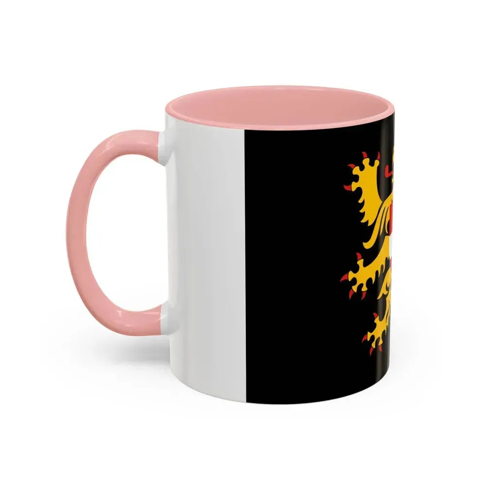 Flag of Flemish Brabant Belgium - Accent Coffee Mug - Go Mug Yourself