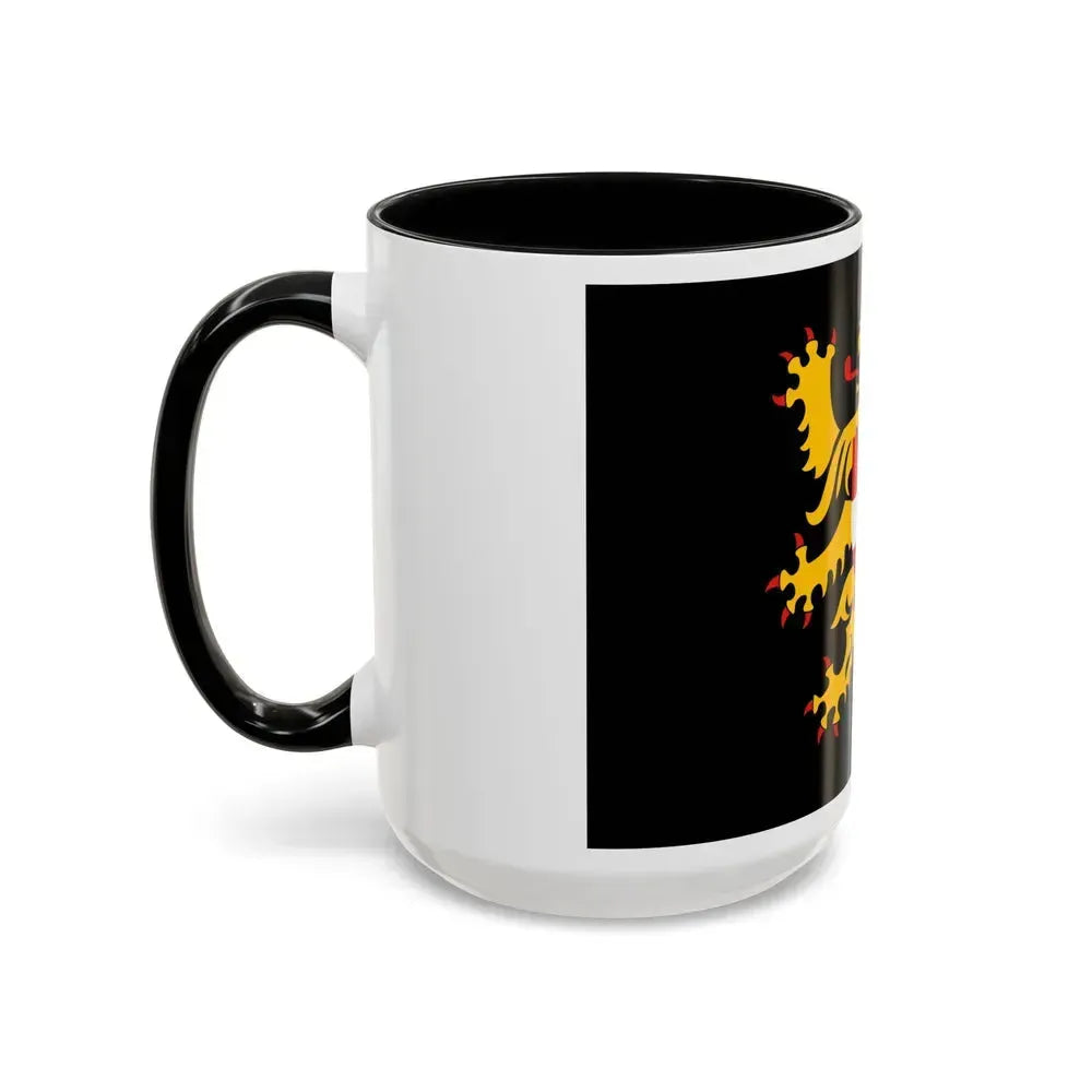 Flag of Flemish Brabant Belgium - Accent Coffee Mug - Go Mug Yourself