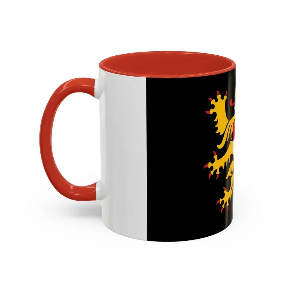 Flag of Flemish Brabant Belgium - Accent Coffee Mug - Go Mug Yourself