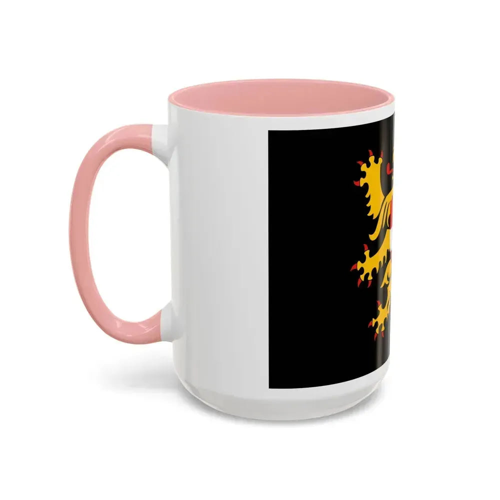 Flag of Flemish Brabant Belgium - Accent Coffee Mug - Go Mug Yourself