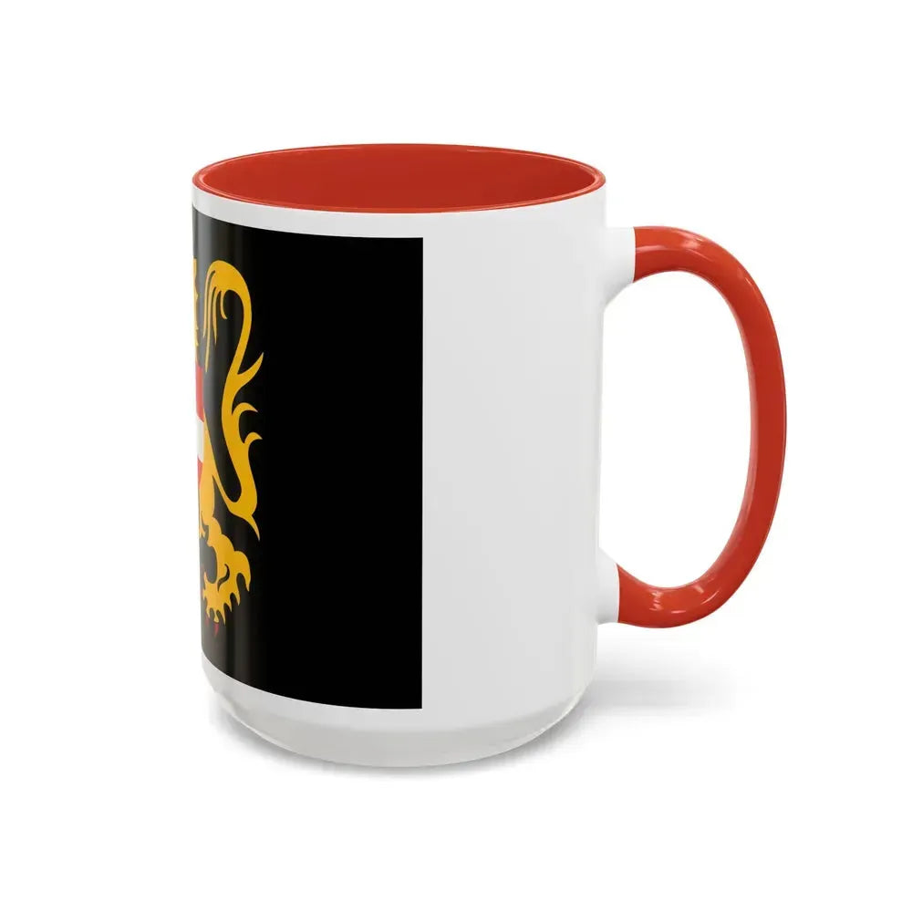 Flag of Flemish Brabant Belgium - Accent Coffee Mug - Go Mug Yourself
