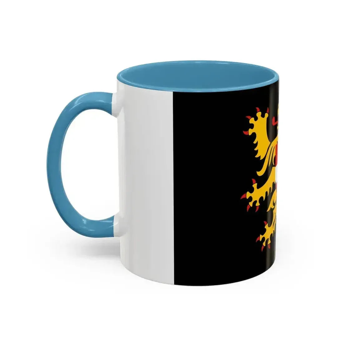 Flag of Flemish Brabant Belgium - Accent Coffee Mug - Go Mug Yourself
