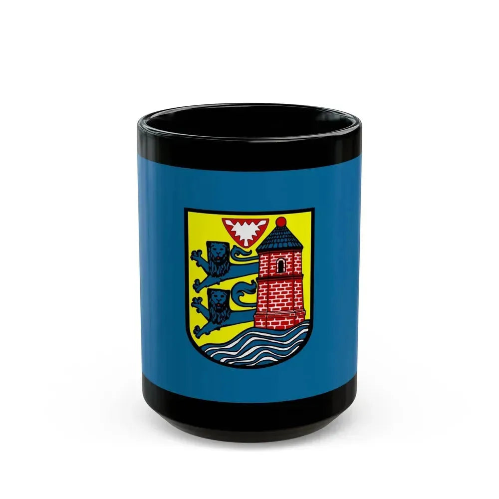 Flag of Flensburg Germany - Black Coffee Mug 15oz - Go Mug Yourself