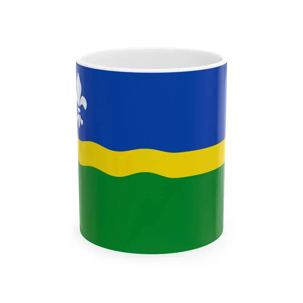 Flag of Flevoland Netherlands - White Coffee Mug 11oz - Go Mug Yourself